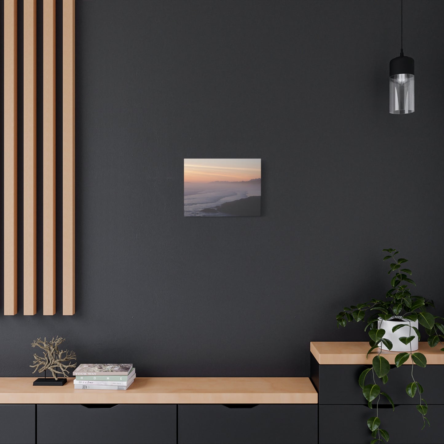 Tofino Long Beach Sunset Matte Canvas Print — Full-Wrap Stretched 1.25"
