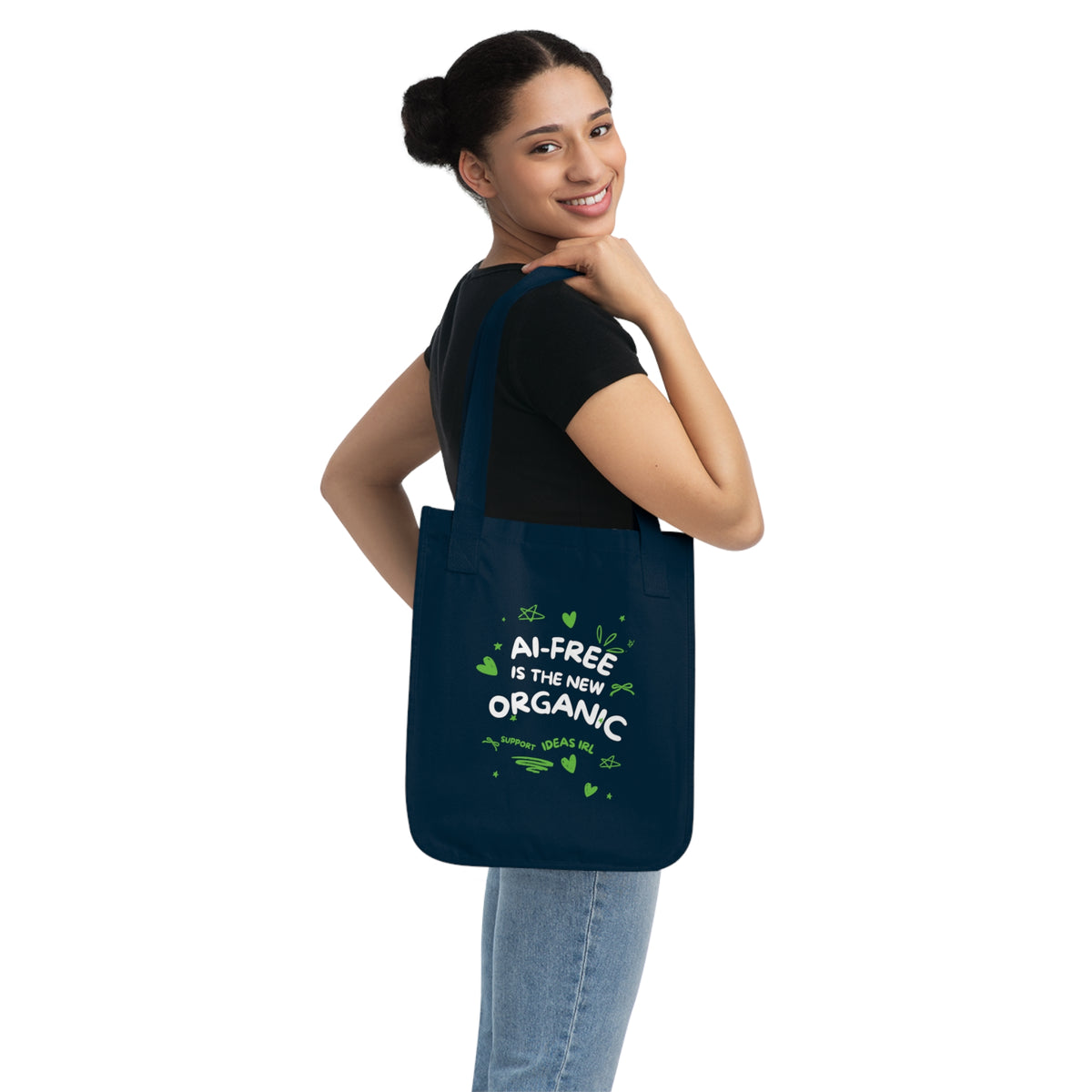 Tote Bag — "AI-Free Is the New Organic" Eco Canvas Tote