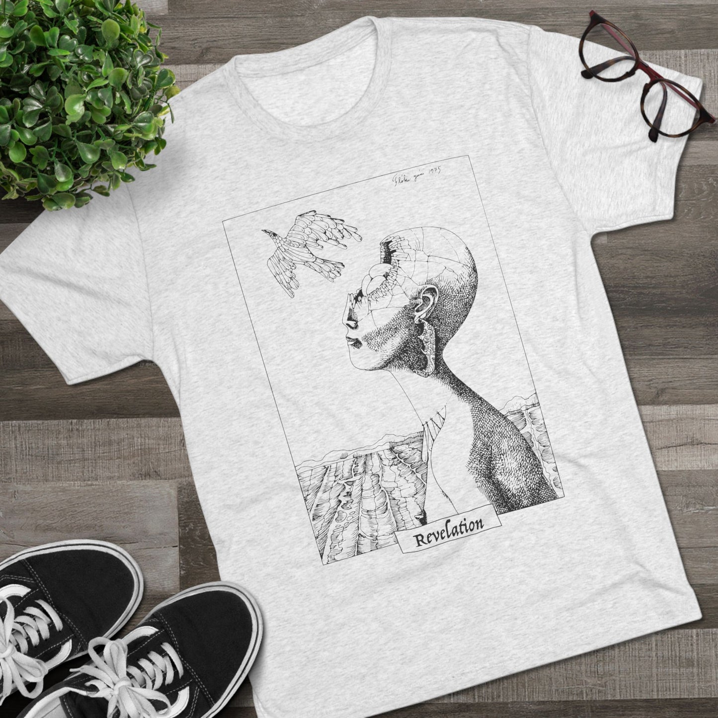 Revelation Artwork – White Unisex Tee