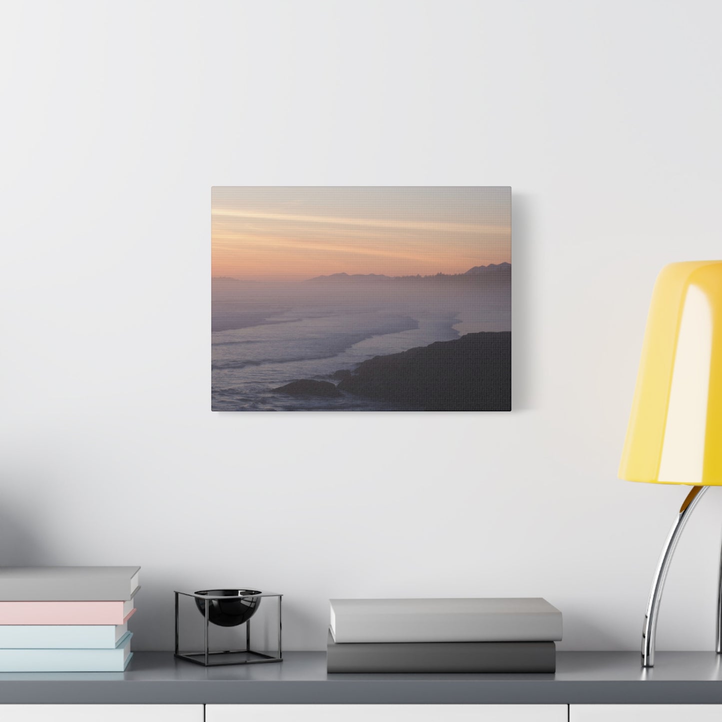 Tofino Long Beach Sunset Matte Canvas Print — Full-Wrap Stretched 1.25"
