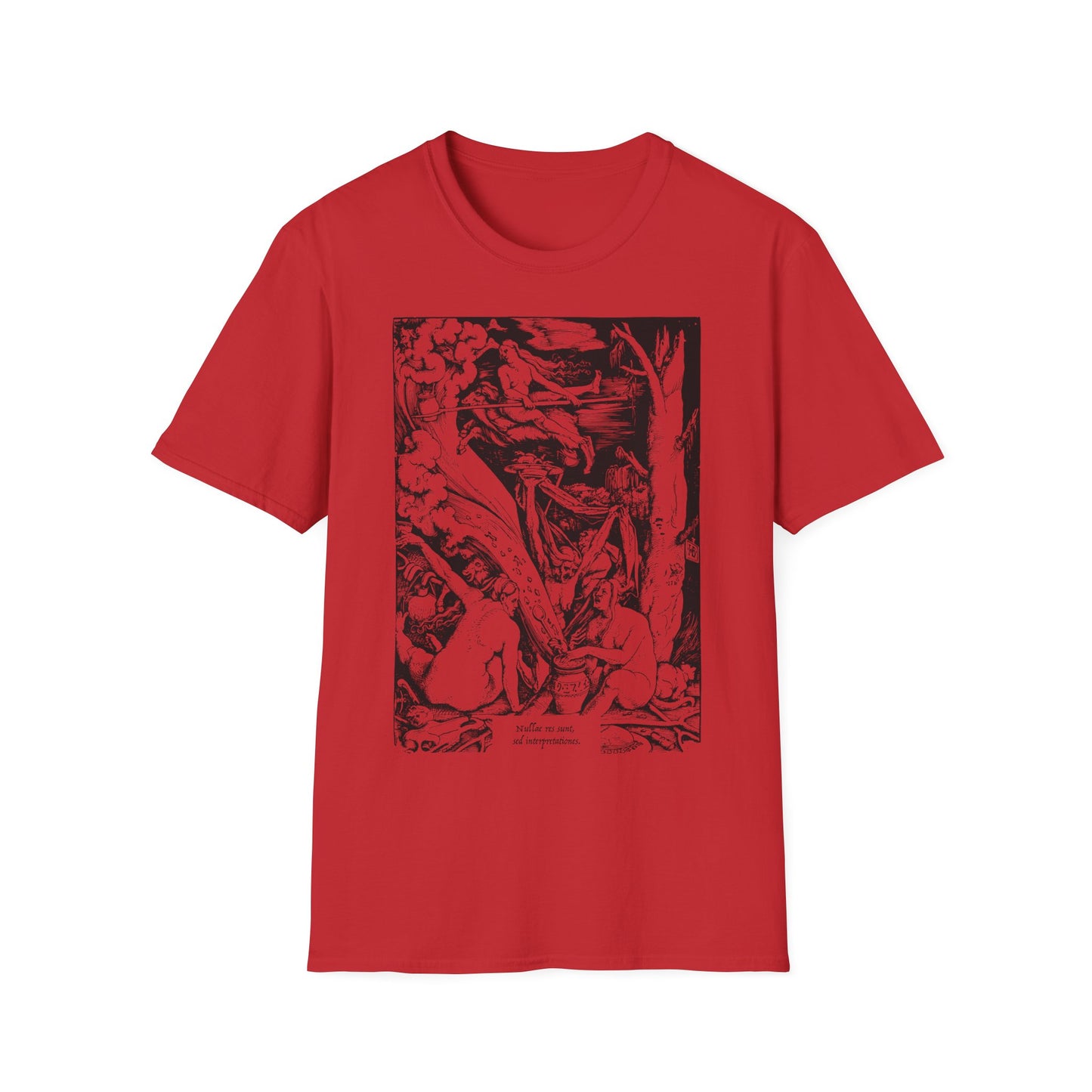 Witches' Sabbath Wood Carving – Softstyle T-Shirt