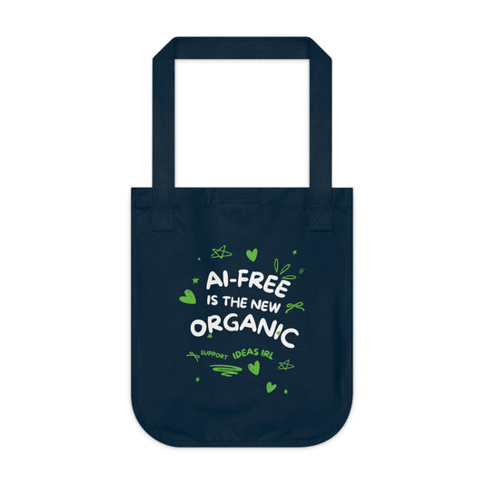 Tote Bag — "AI-Free Is the New Organic" Eco Canvas Tote