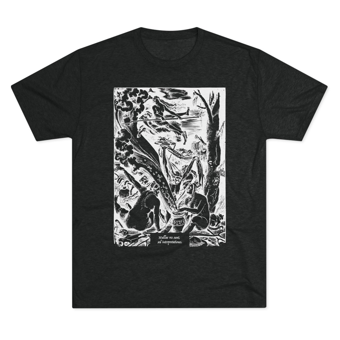 Witch's Sabbath Artwork – White Unisex Tee